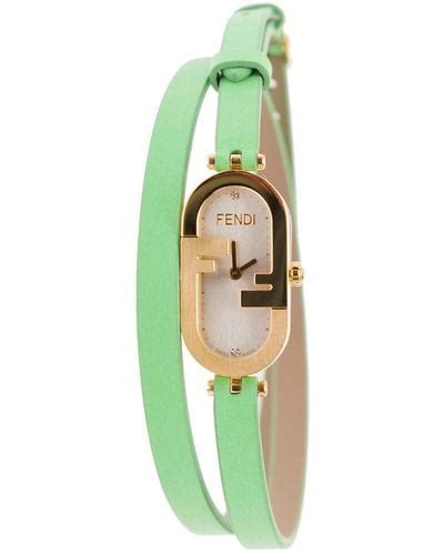 vintage fendi watch green|vintage fendi watches for women.